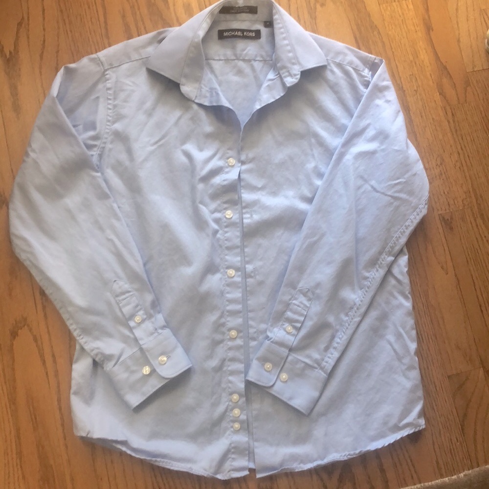 Worn once! Michael Kors light blue dress shirt